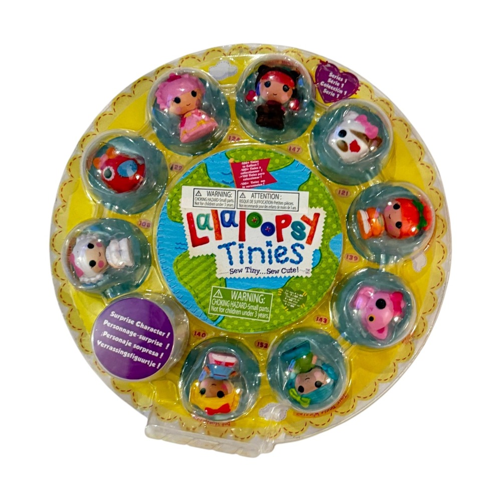 Lalaloopsy Tinies Series 1 10-Pack Miniature Figures Yellow Surprise New Sealed